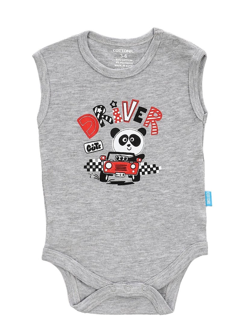 COTTONIL - Bundle Of Three Sleeves Snap Closure Bodysuit - Image 1