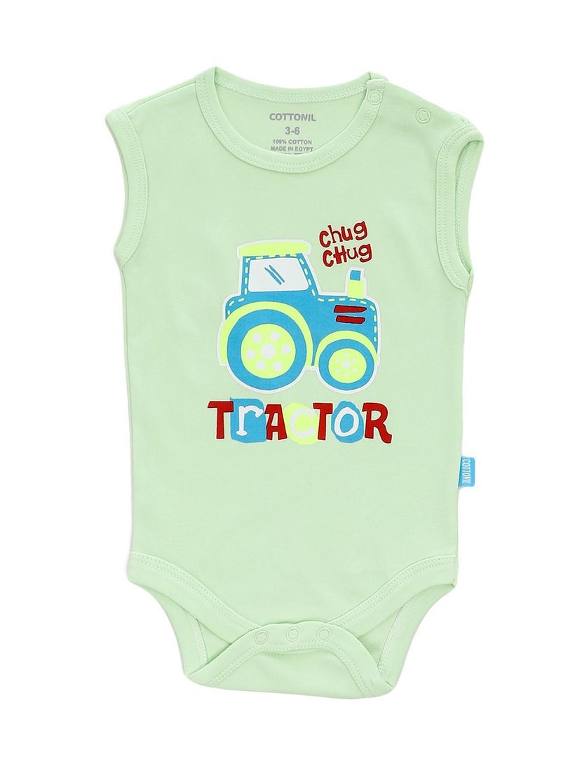 COTTONIL - Bundle Of Three Sleeves Snap Closure Bodysuit - Image 1