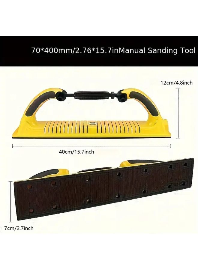 1 Set 2024 New Adjustable Radius Flex Longboard Hand Sanding File Sanding Block Auto Body Hand Manual Sanding Tool 122x400x70mm - Image 2