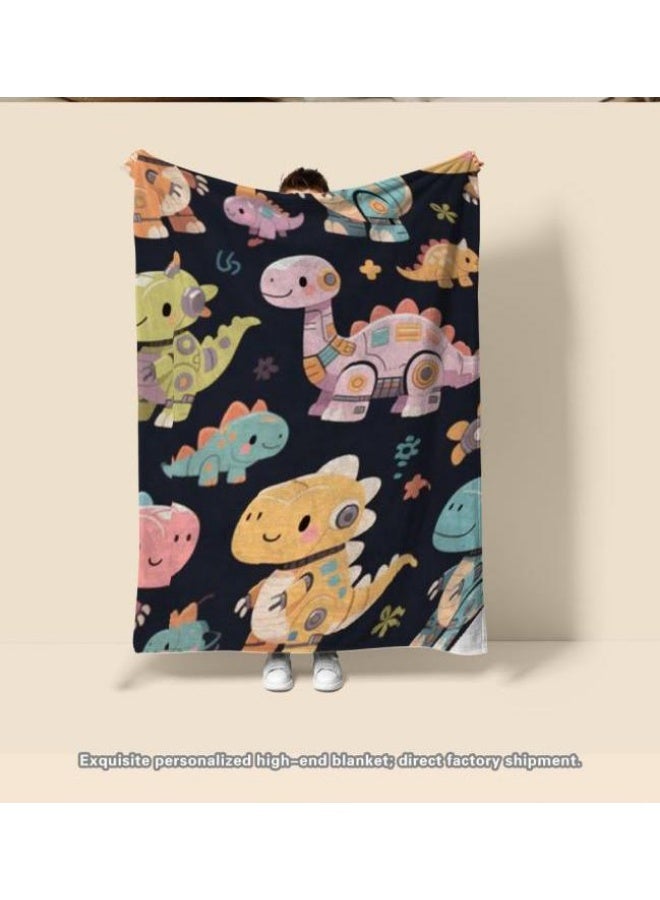 general Children's or student cartoon flannel thin blanket (warm and comfortable, suitable for sleep, games) 100cm*150cm - 603  - Image 1