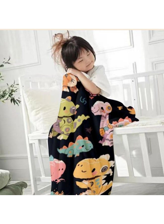 general Children's or student cartoon flannel thin blanket (warm and comfortable, suitable for sleep, games) 100cm*150cm - 603  - Image 3