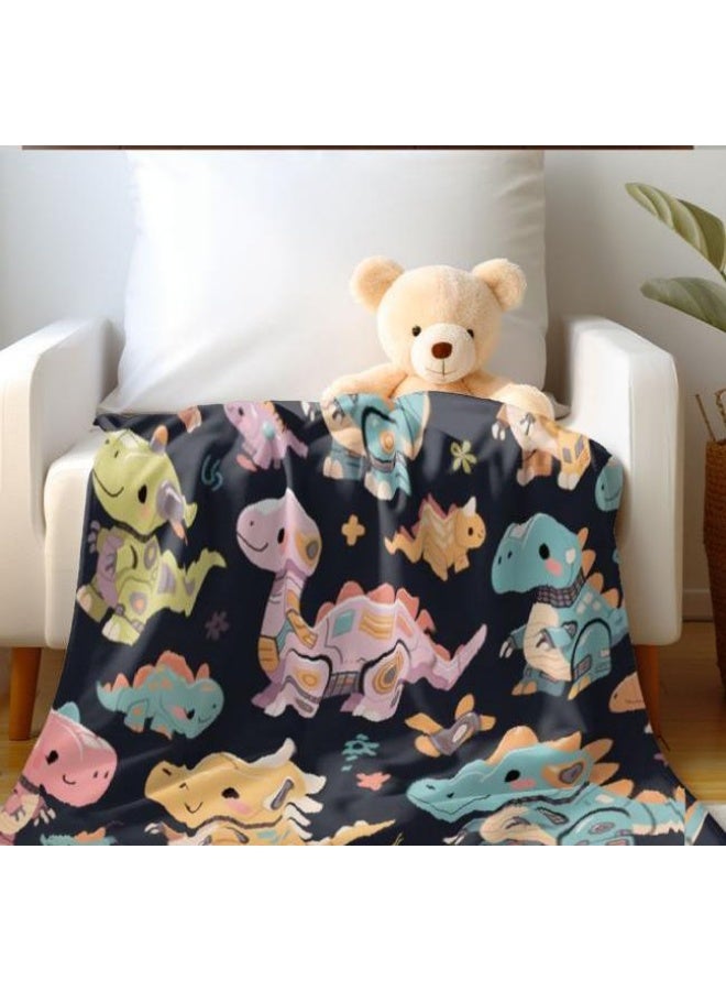 general Children's or student cartoon flannel thin blanket (warm and comfortable, suitable for sleep, games) 100cm*150cm - 603  - Image 4
