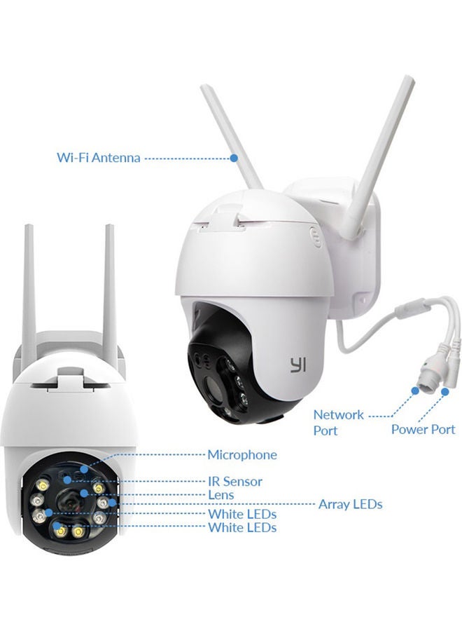 يي كاميرا CCTV منزلية رقمية بمعيار IP وخاصية التكبير والتصغير والتحريك والإمالة تدعم تقنية الواي فاي وتكنولوجيا نقل الطاقة عبر الإيثرنت بدقة 1080p والتتبع التلقائي للبشر بالذكاء الاصطناعي مزودة بخاصية الرؤية الليلية بالأشعة تحت الحمراء والصوت ثنائي الاتجاه - Image 3