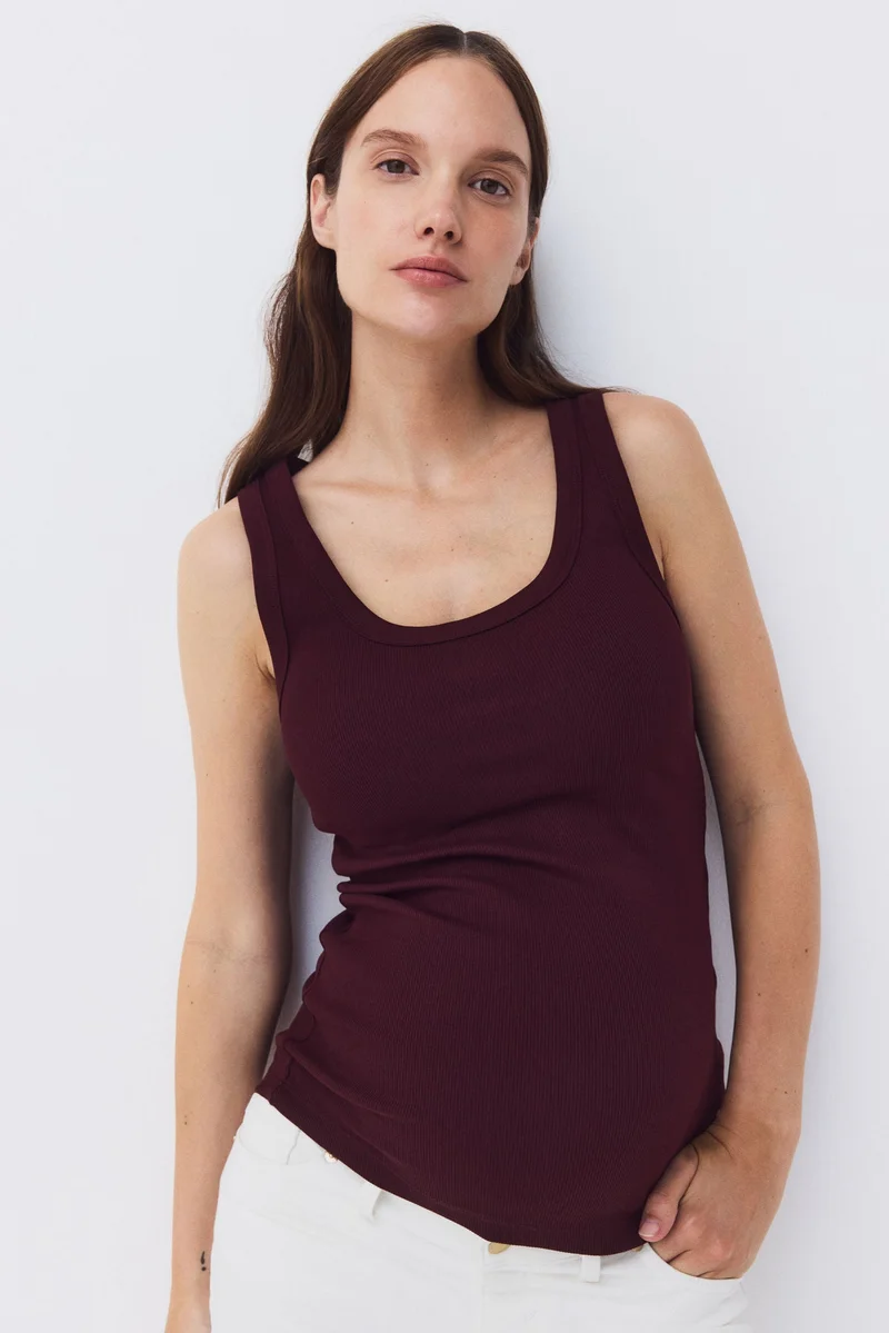 H&M MAMA Ribbed vest top