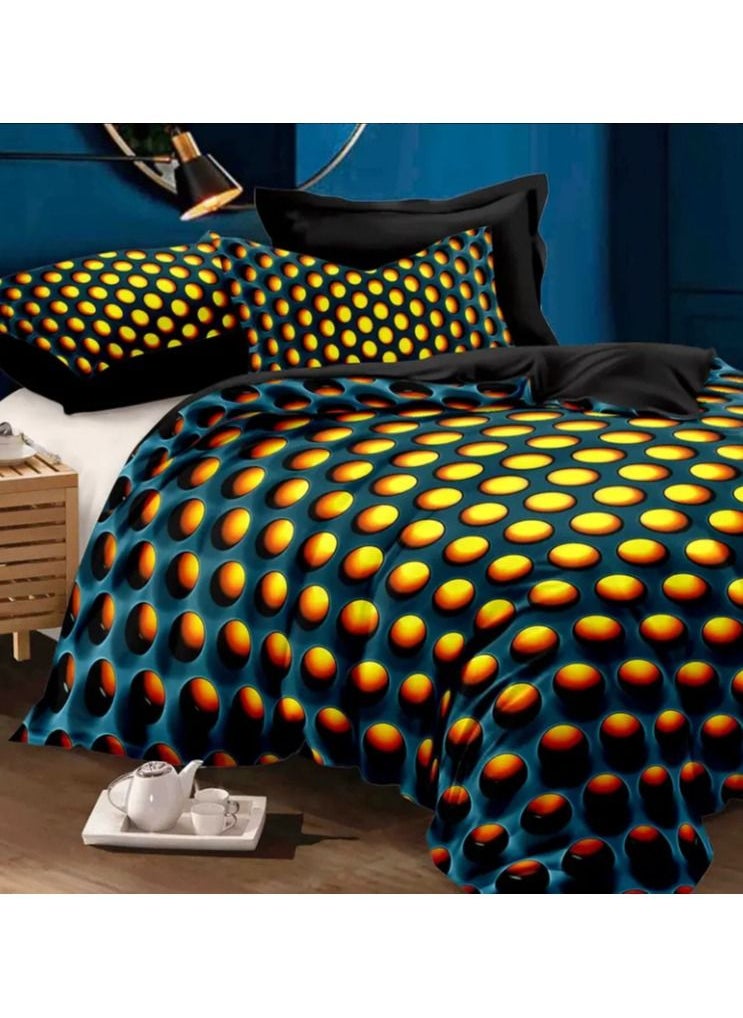 Exlene 3 piece Duvet Cover Set, Geometric Patterns Printed Bedding Set Duvet Cover, For Bedroom, Guest Room, 180cm x 210cm  - Image 1