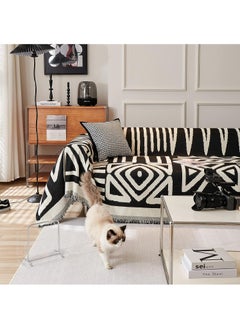 FASHION HOME Double Sided Chenille Sofa Cover Throw Blanket  - Image 1