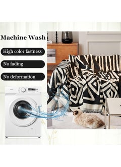 FASHION HOME Double Sided Chenille Sofa Cover Throw Blanket  - Image 3