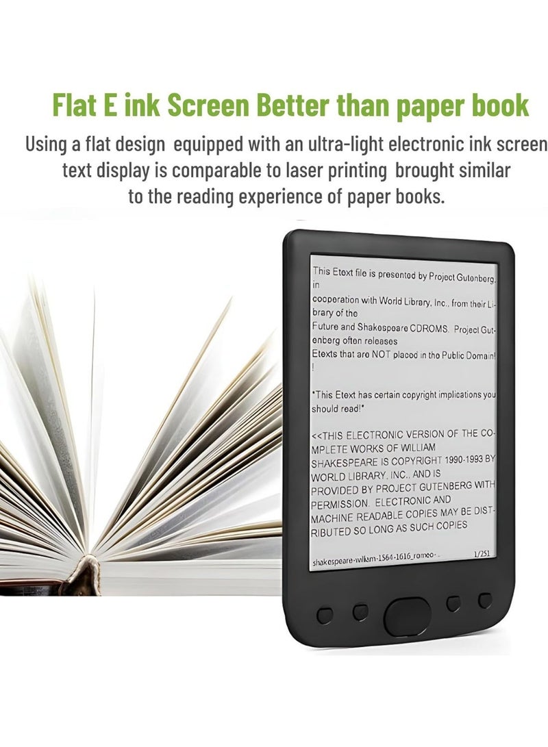 L LULONG 6 Inch E Ink E-Book Reader with Adjustable Backlight – 16GB Touch Screen eReader Supports PDF EPUB MOBI Night Reading Eye Care Portable Device - Image 3