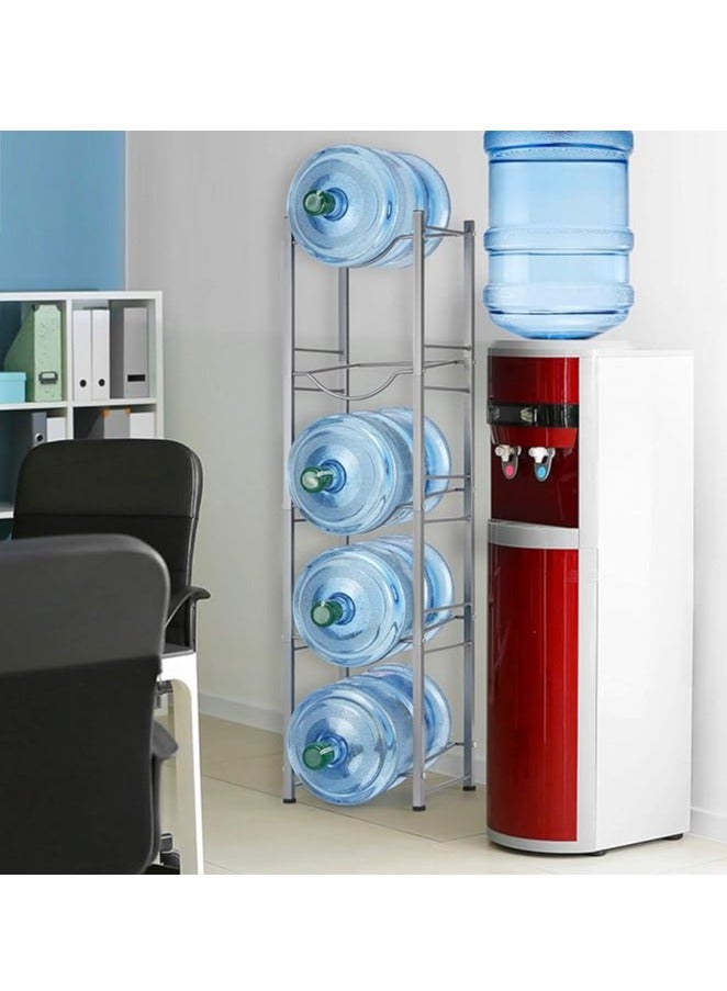 Water Bottle Holder 5-Tier Cooler Jug Rack, 5 Gallon Water Bottle Storage Rack Detachable Heavy Duty Water Bottle Stand Storage for Home Office Warehouse - Image 2