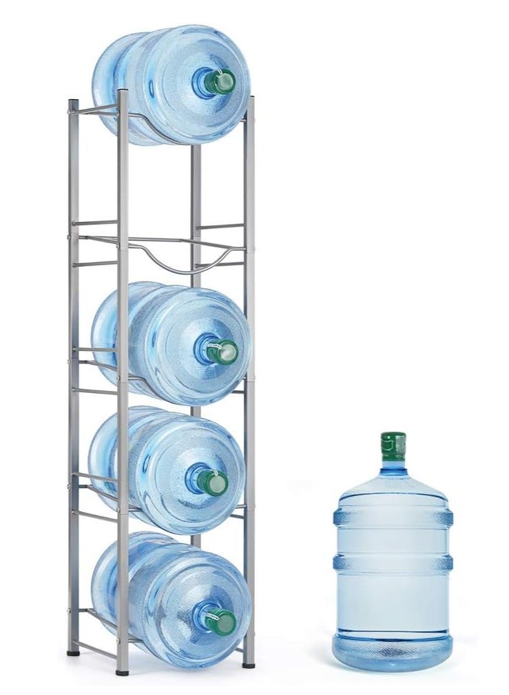Water Bottle Holder 5-Tier Cooler Jug Rack, 5 Gallon Water Bottle Storage Rack Detachable Heavy Duty Water Bottle Stand Storage for Home Office Warehouse - Image 1