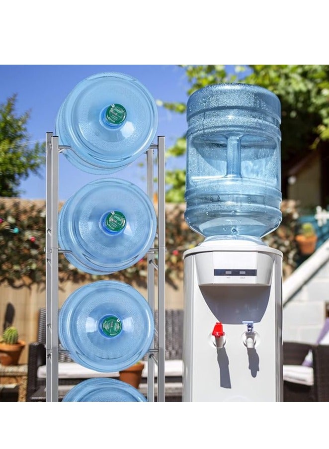 Water Bottle Holder 5-Tier Cooler Jug Rack, 5 Gallon Water Bottle Storage Rack Detachable Heavy Duty Water Bottle Stand Storage for Home Office Warehouse - Image 3