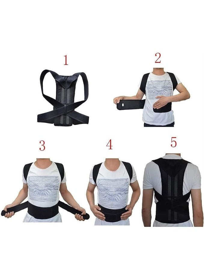 Adjustable Posture Corrector Support Brace for Women & Men, Medical Device to Improve Spine Alignment, Hunchback, and Relieve Back Pain, Sizes S-XXL - Image 4