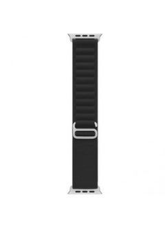 Exclusive Alpine Loop For Apple Watch 49mm Nylon Woven Ring With Sports G Hook Strap Series 8Ultra - Black
