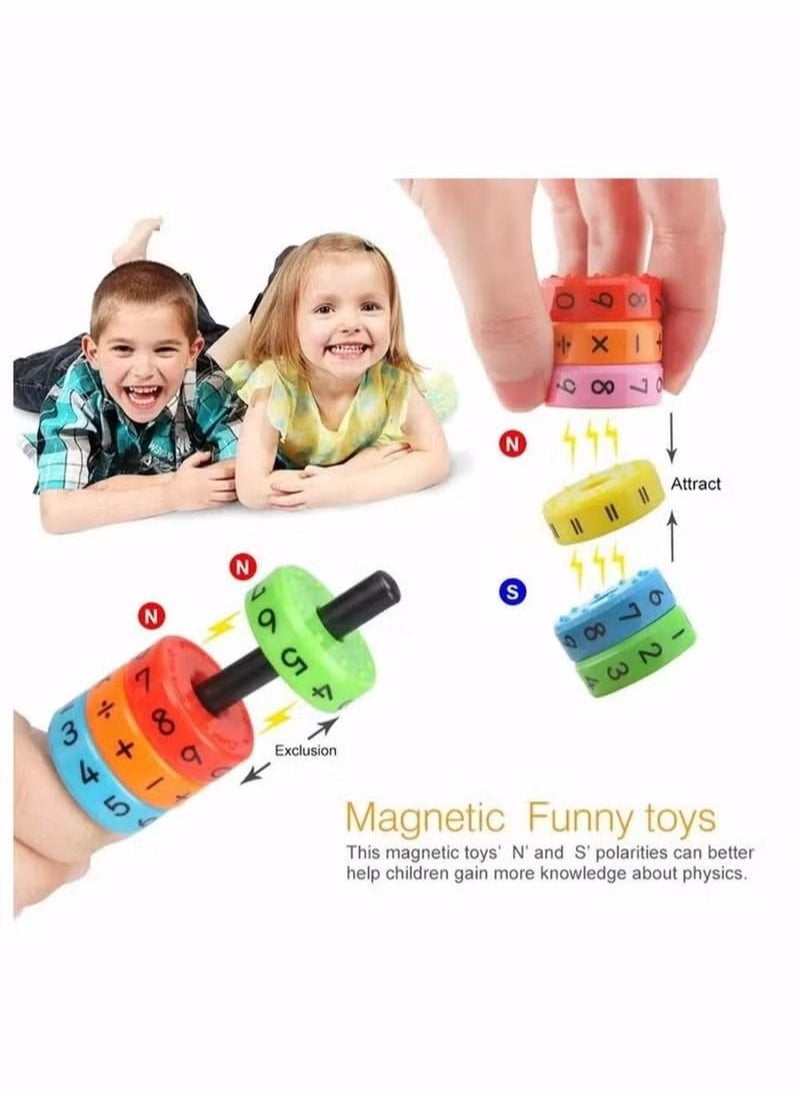 Generic - Arithmetic Cylindrical Toy, Wooden Cubes Digital Cognition Kid Teaching Aids Math Educational Learning Toys,Intelligence Brain Developing Cube - Image 1