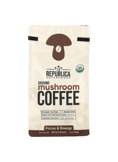 LA Republica LA Republica, Ground Mushroom Coffee, Medium Roast, 12 oz (340 g)  - Image 1
