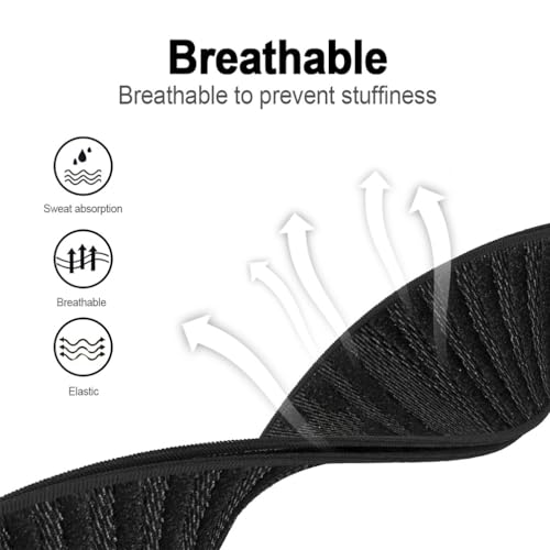 Sankel Nylon Band Compatible for WHOOP 5.0, One, Peak, and Life, Ultra-Soft,Adjustable Sport Comfort Stretchy Elastic Braided Replacement Wristbands Straps for Whoop 5.0 | NOT for Gen 4 (Black) - Image 5
