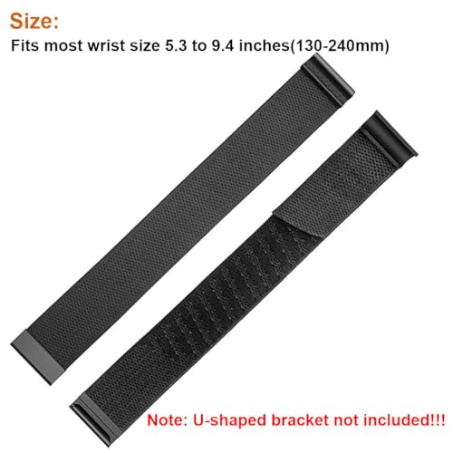 Sankel Nylon Band Compatible for WHOOP 5.0, One, Peak, and Life, Ultra-Soft,Adjustable Sport Comfort Stretchy Elastic Braided Replacement Wristbands Straps for Whoop 5.0 | NOT for Gen 4 (Black) - Image 4