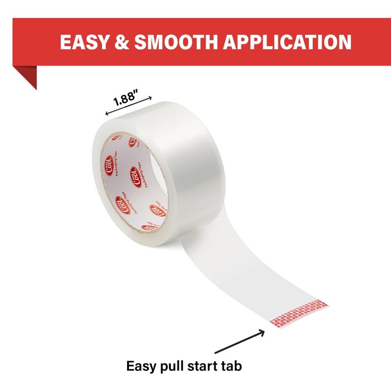 Simply Cool Packing Tape 36 Rolls, Clear Heavy Duty Packaging Tape for Shipping, Moving Boxes, Sealing, Mailing & Storage â€“ Strong 1.88â€ Wide x 60 Yards Per Refill Roll, 2160 Yards Total - Image 3