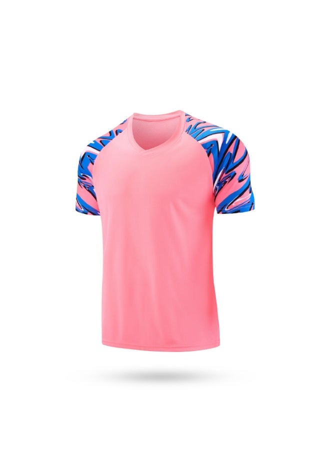 H PRO VelocityStrike  Custom Soccer Training Jerseys |PINK/BLUE| Team Uniforms Personalized Name and Number Logo - Image 2