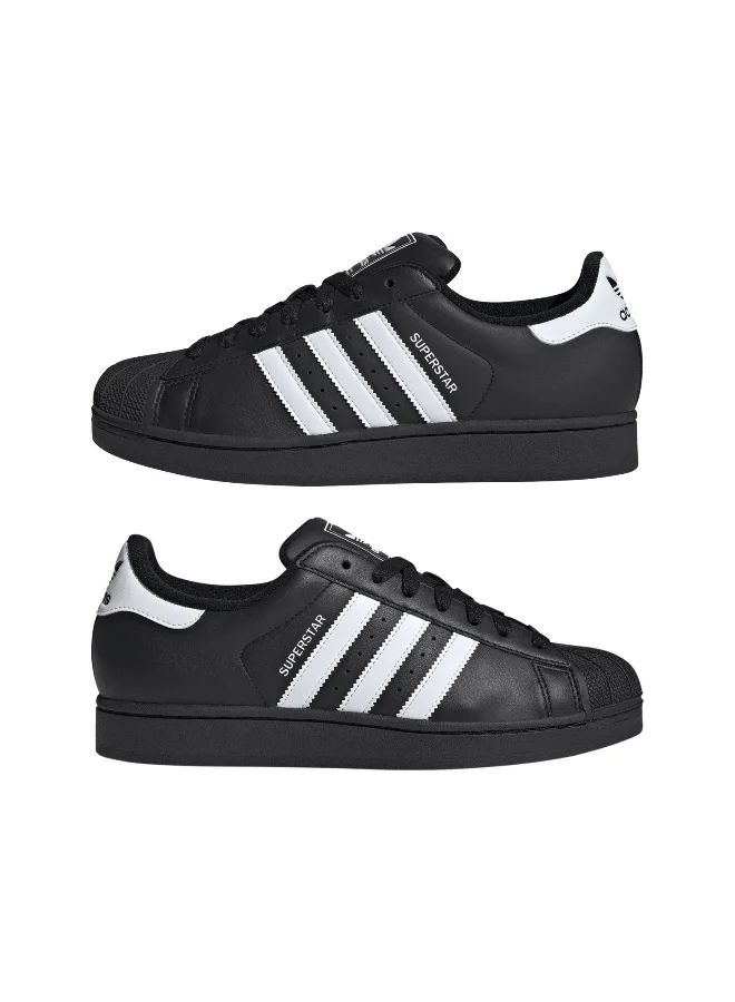 اديداس Adidas SUPERSTAR II Black CASUAL Trainers FOR MEN & WOMEN 18