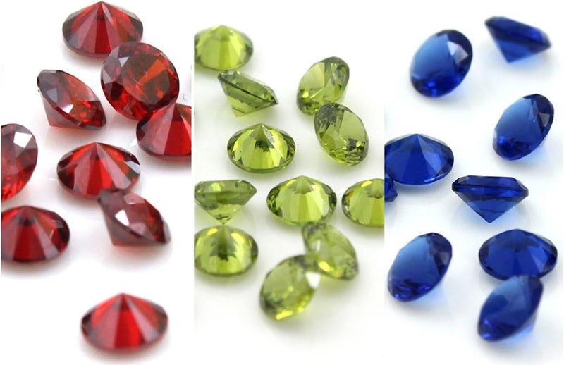 Beffy 96Pcs 5mm Crystal Birthstones for Floating Charms Living Memory Lockets DIY Pendant Necklace - Image 3