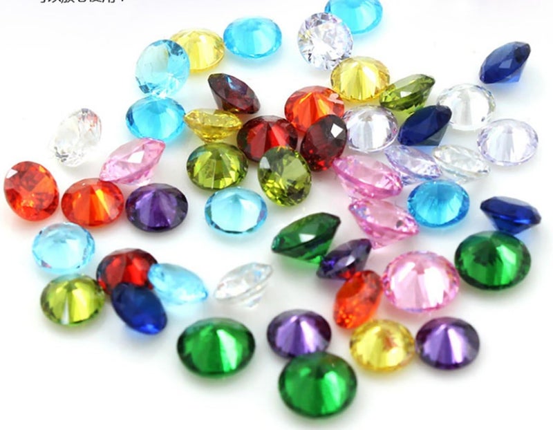 Beffy 96Pcs 5mm Crystal Birthstones for Floating Charms Living Memory Lockets DIY Pendant Necklace - Image 2