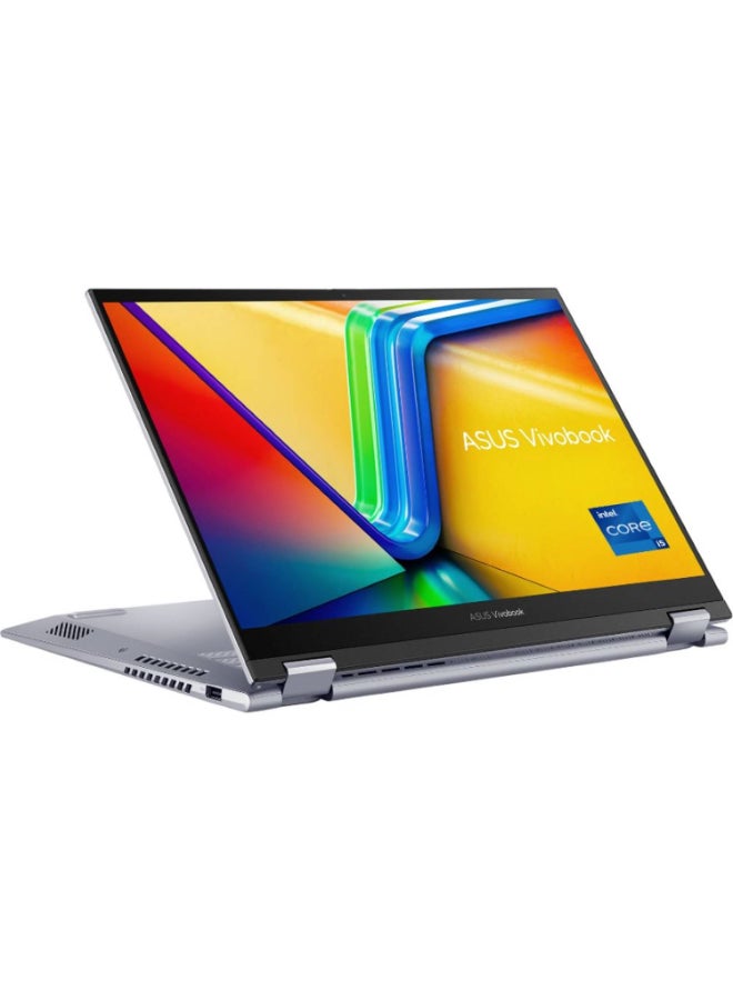 أسوس لابتوب فيفو بوك S14 فليب 2 في 1 بشاشة 14 بوصة، مع معالج كور i5-13420H/ذاكرة RAM سعة 16 جيجابايت/قرص SSD سعة 512 جيجابايت/رسومات إنتل إيريس إكس إي/ويندوز 11 هوم - Image 1