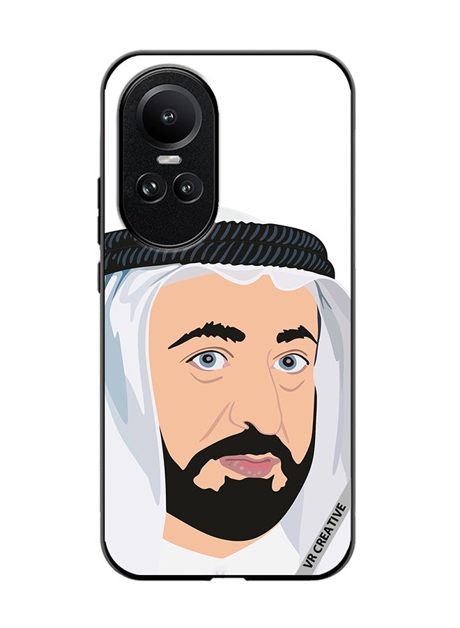 VR CREATIVE Protective Case Cover For Oppo Reno 10 Pro Sheikh Sultan Bin Mohammed Bin Sultan Al Design Multicolour - Image 1