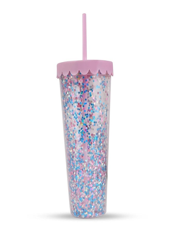 HAMSTER LONDON Sipper | Stylish Holographic Design | 750ml Spill-Proof Water Bottle | Durable & Portable for School, Office, Gym & Travel (Pink) - Image 1