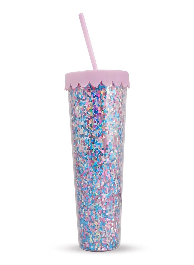 HAMSTER LONDON Sipper | Stylish Holographic Design | 750ml Spill-Proof Water Bottle | Durable & Portable for School, Office, Gym & Travel (Pink) - Image 3