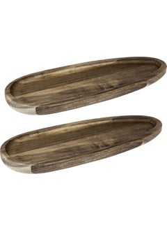 Naturalove Acacia Presentation Plate 2 Pieces - Oval  - Image 2