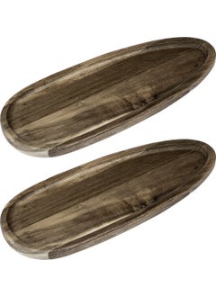 Naturalove Acacia Presentation Plate 2 Pieces - Oval  - Image 3