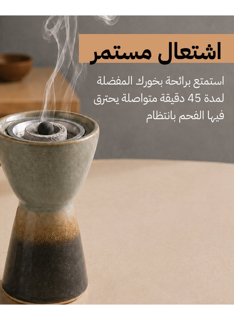 Fast-Lighting Charcoal for Incense | 200 Tablets | Easy & Instant Ignition | 45-Mins Burn | Spark-Free | 33mm Tablets - Image 4