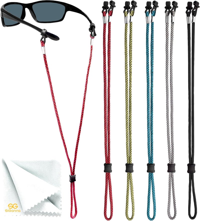 SIGONNA Eyeglasses String Holder Strap Cord - Eyeglass Chain for Men Women - Glasses Lanyard Holders Around Neck Sports - Image 1