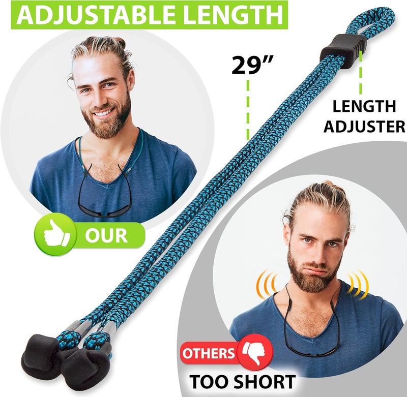 SIGONNA Eyeglasses String Holder Strap Cord - Eyeglass Chain for Men Women - Glasses Lanyard Holders Around Neck Sports - Image 5