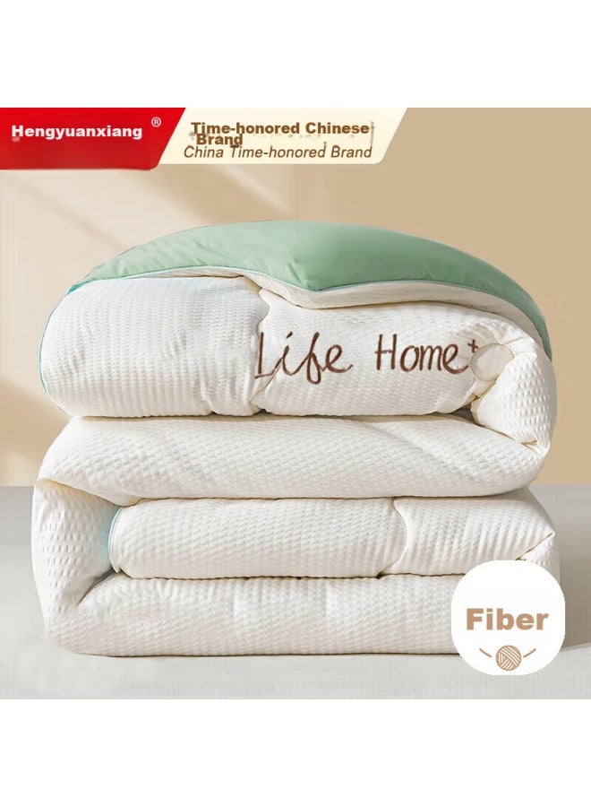 Home Textiles Antibacterial Fiber Comforter, 5 Jin, All-Season, Double Size 200*230Cm, Spring And Autumn Duvet Insert - Image 1