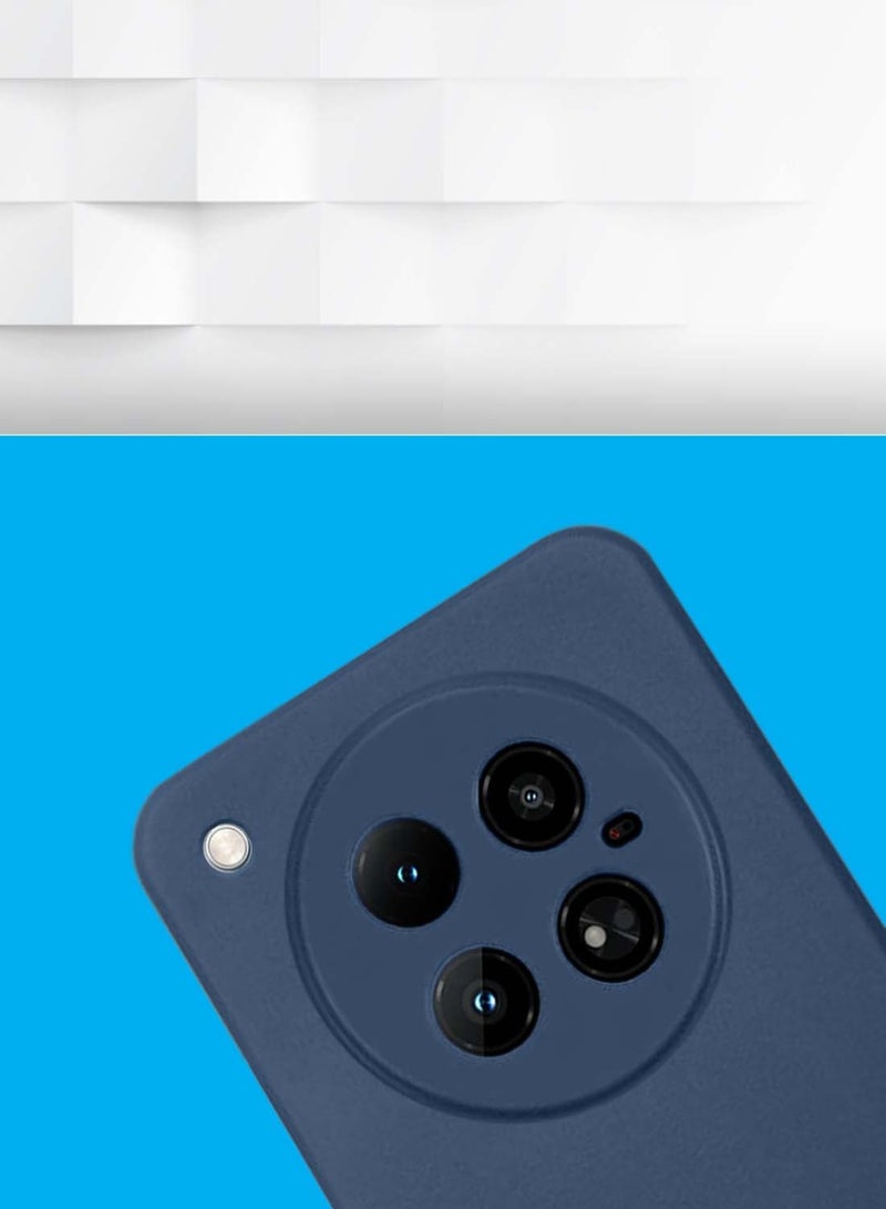 Wtech Infinix Zero 40 4G Premium Soft Liquid Silicone Case Cover - Strom Blue - Image 3