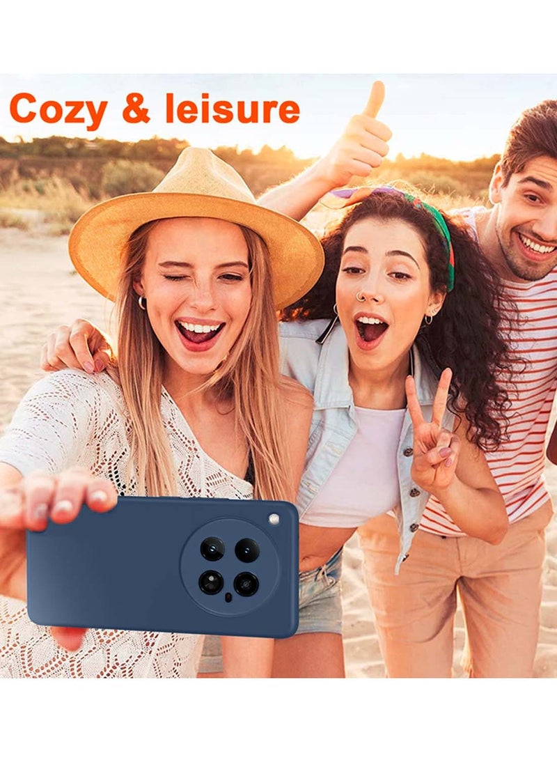 Wtech Infinix Zero 40 4G Premium Soft Liquid Silicone Case Cover - Strom Blue - Image 5