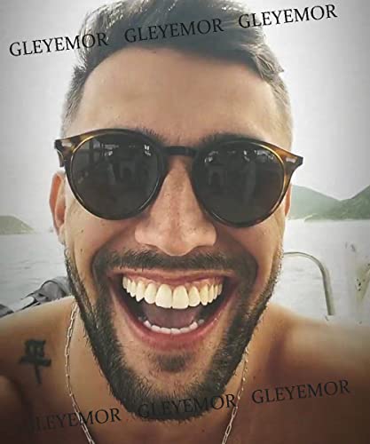 Gleyemor Vintage Polarized Sunglasses for Men UV400 Protection Retro Round Sunglasses Hand-crafted Acetate Frame (Tortoise Frame/Brown Lens) - Image 5