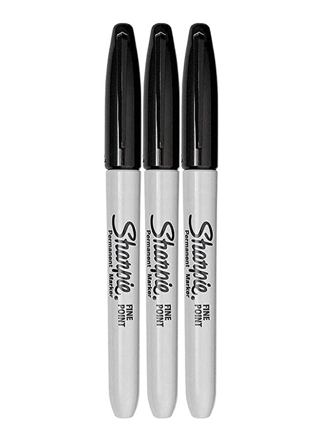 Sharpie 3-Piece Permanent Marker Black