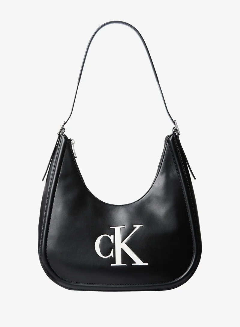 Contrast Monogram Hobo Bag