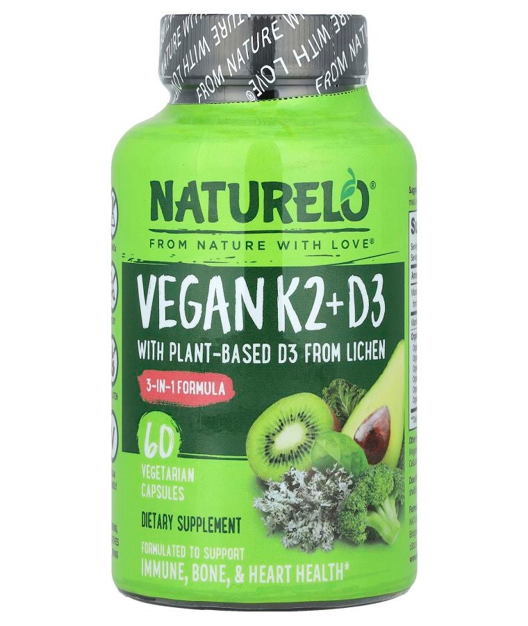 Vegan Vitamin K2 + D3 60 Vegetarian Capsules