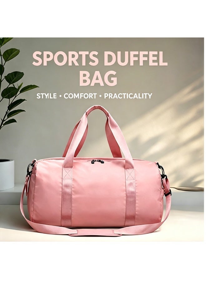 Waterproof Sports Duffle Bag, Large Capacity Gym Yoga Bag with Independent Shoe Compartment, Lightweight Travel Weekend Overnight Bag, Anti-Tear Polyester Handbag for Fitness Swimming Workout - Image 5