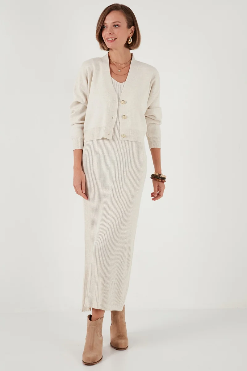 Lela Ribbed Knit Dress