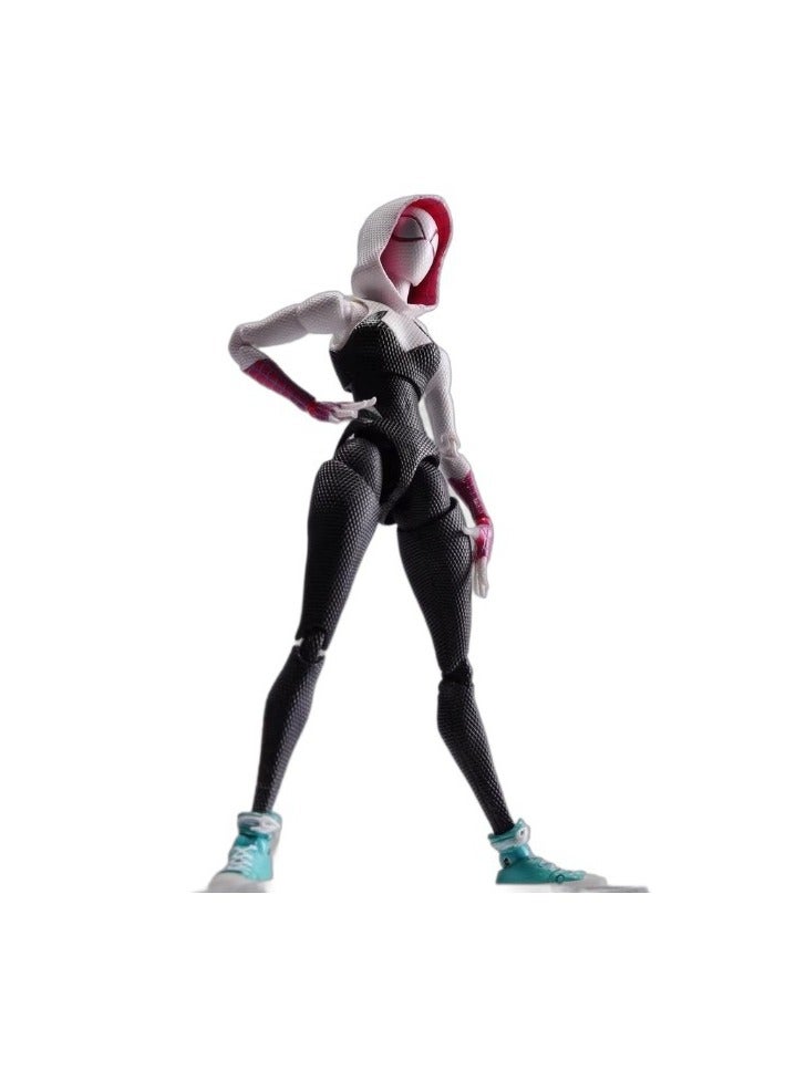 عام SHF Parallel Universe 2 عبر الكون GW Gwen Stacy Spider-Man Joint Movable Figure Model Box (18 سم) - Image 1