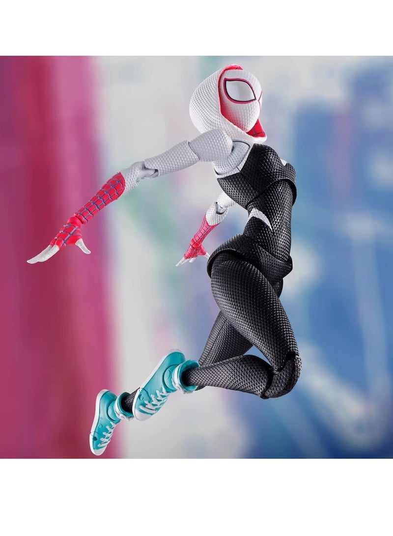 عام SHF Parallel Universe 2 عبر الكون GW Gwen Stacy Spider-Man Joint Movable Figure Model Box (18 سم) - Image 4