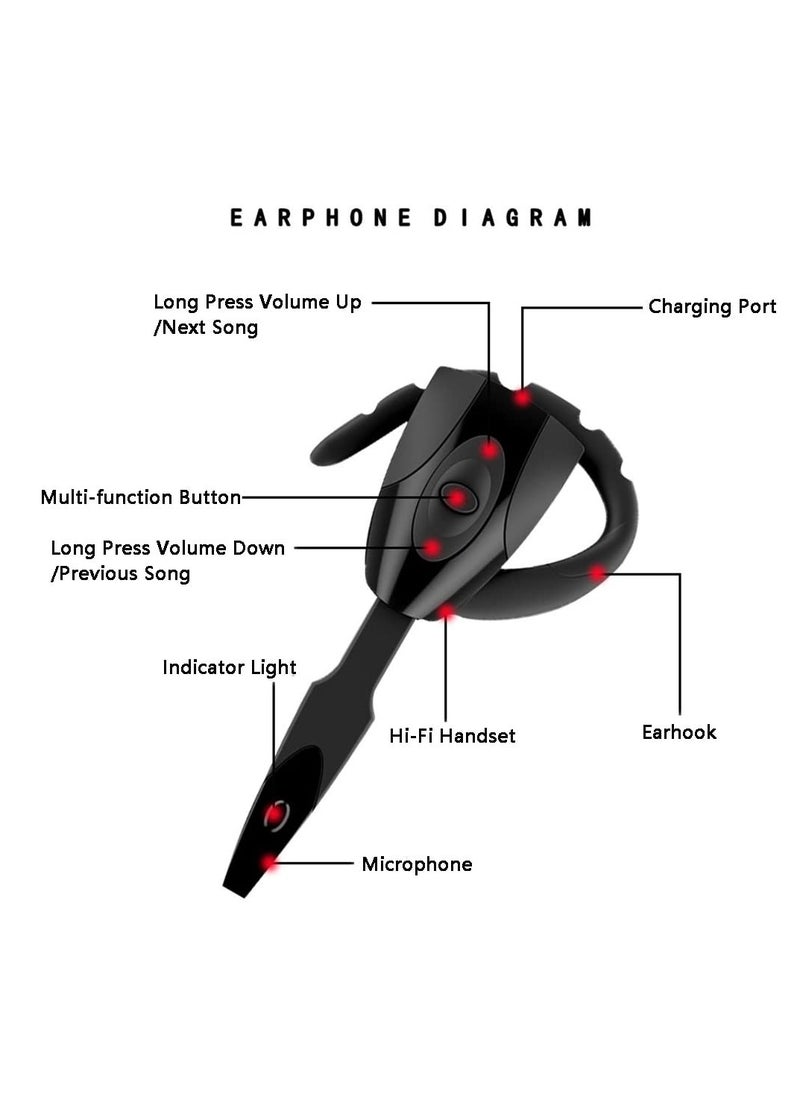 High-Quality Wireless Bluetooth Headphones with Stereo Noise Cancellation, Compatible with Smartphones and Tablets, Dual Device Connection, 15 Hours Talk Time