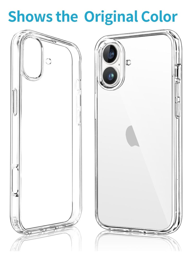 BORTONY iPhone 16 Plus Cover 6.7 inch Crytsal Clear TPU Anti Scratch Slim Thin iPhone 16 Plus Case Shockproof Protective Case for iPhone 16 Plus  - Image 3