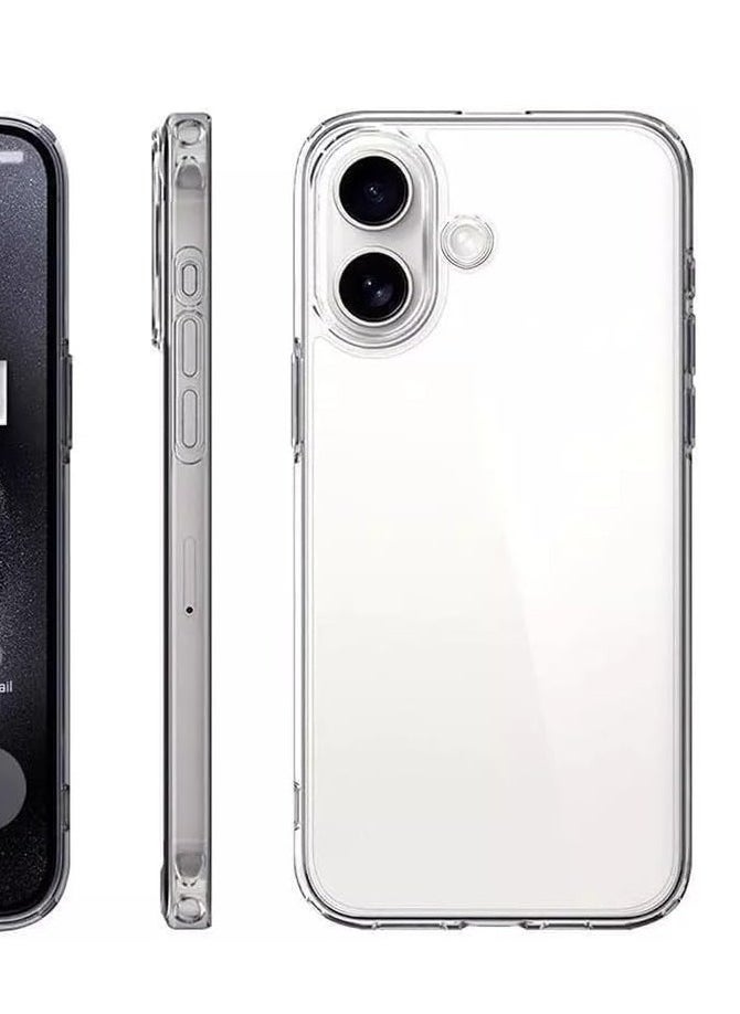 BORTONY iPhone 16 Plus Cover 6.7 inch Crytsal Clear TPU Anti Scratch Slim Thin iPhone 16 Plus Case Shockproof Protective Case for iPhone 16 Plus  - Image 4