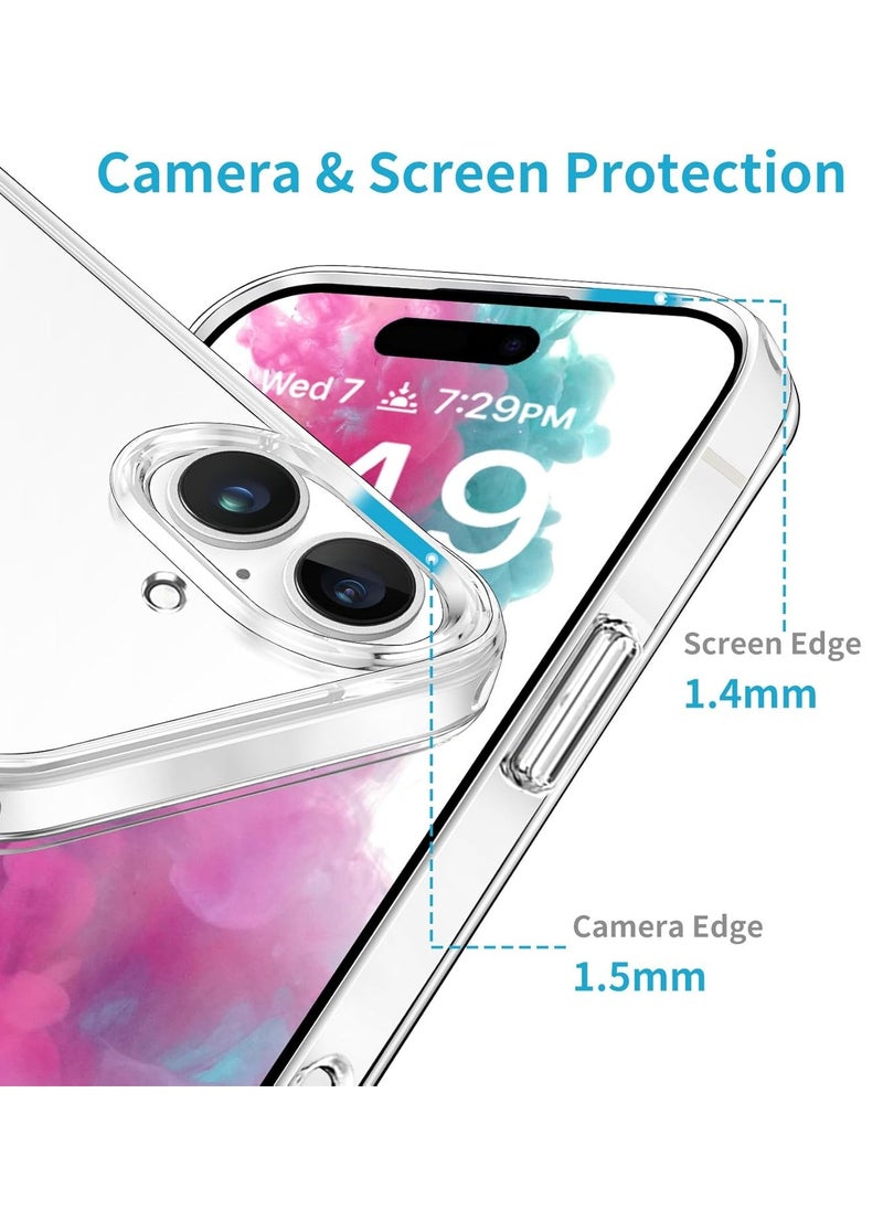 BORTONY - iPhone 16 Plus Cover 6.7 inch Crytsal Clear TPU Anti Scratch Slim Thin iPhone 16 Plus Case Shockproof Protective Case for iPhone 16 Plus - Image 1